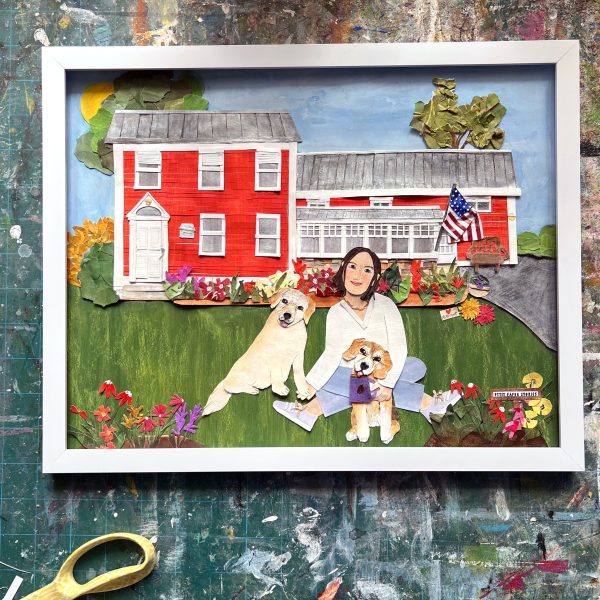 Celebrating a New Move! Commissioned Art, Laura Homsey Original Art 2024