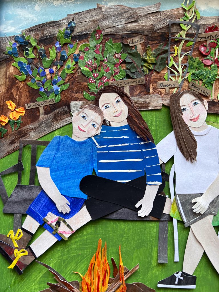 Celebrating A Special Birthday with Chickens! Commissioned Art, Laura Homsey Original Art 2024