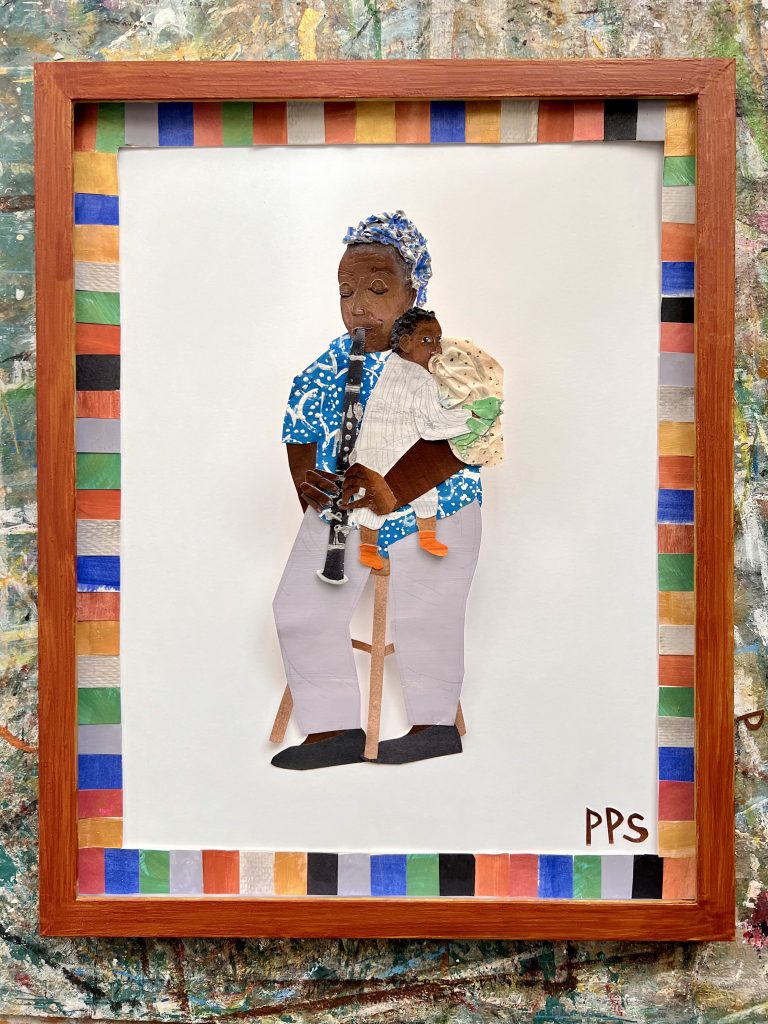 Doreen Ketchens and her Grandson, A Portrait, Laura Homsey Original Art 2024