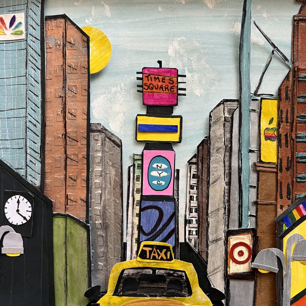 Crusin' Times Square, Commissioned Art, Laura Homsey Original Art 2024